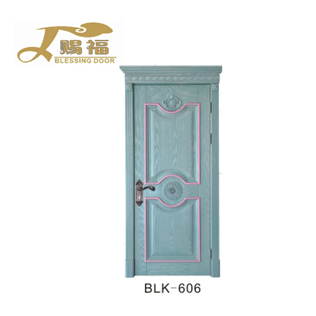 Iso9001 Carved Solid Wood Door Modern Interior Painting Carved Solid Wood Door