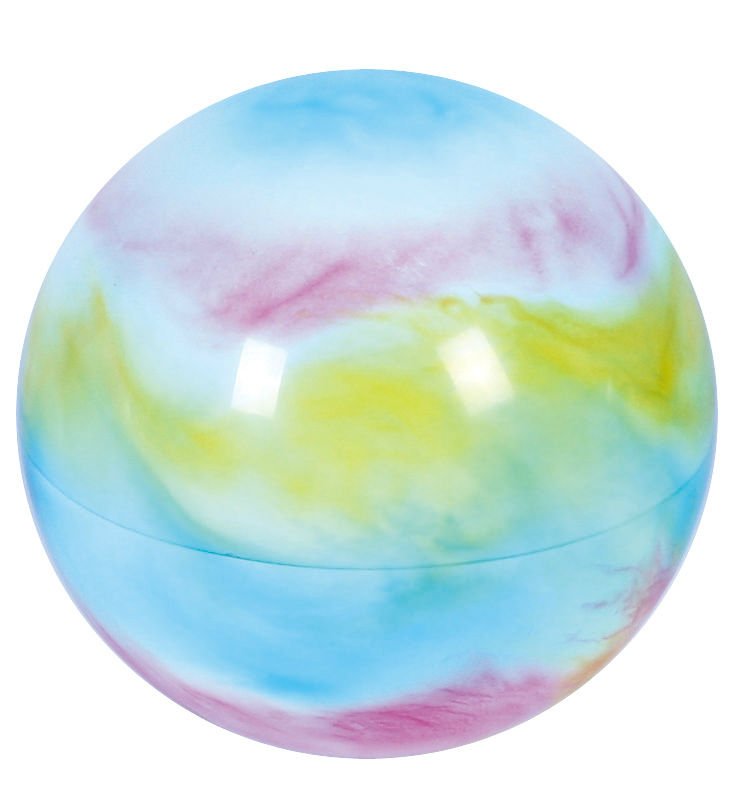 9 дюймов пластиковый ПВХ Радужный цвет мраморный шар