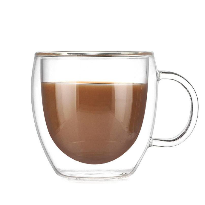 Fancy Double Wall Glass Espresso Cup Coffee Mug