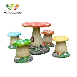 kids mushroom table and chairs