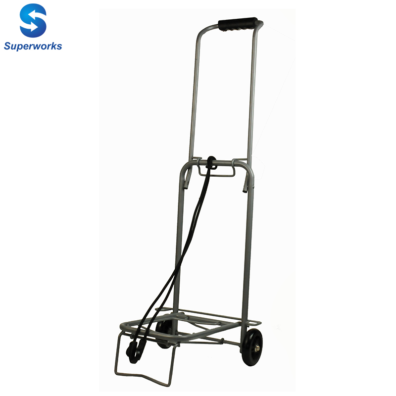 Малый размер складной курган для багажа с кривой ручкой с полиуретановыми колесами