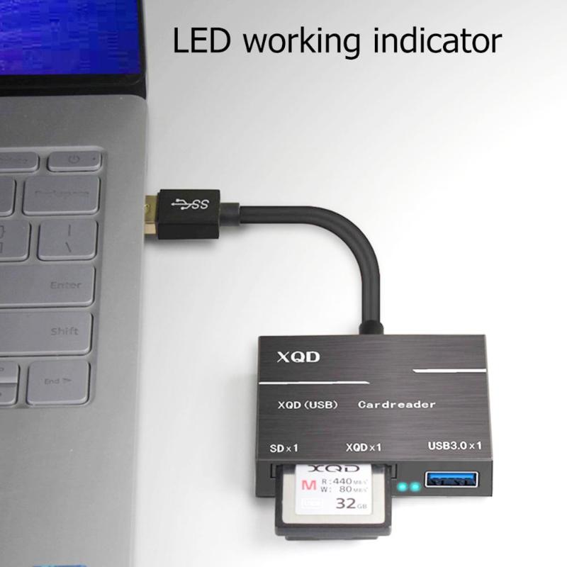 Free Shipping 5212B 9189 USB3.0 XQD SD Card Reader Writer X Q D 2.0 USB 3.0 Memory Card High Speed Transfer