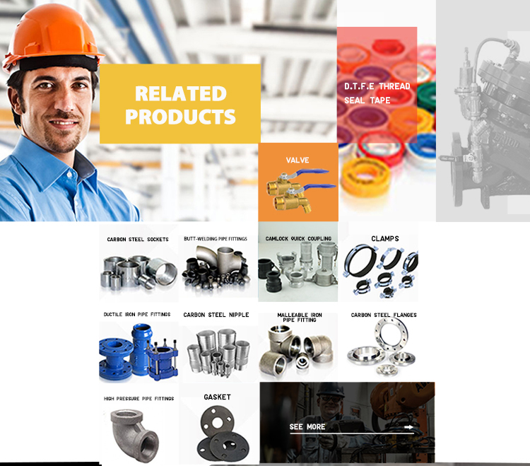 Black Iron Forged Malleable Iron  Dimensions Pipe Fittings Economic Long Working Life Pipe Fitting Cross Equal