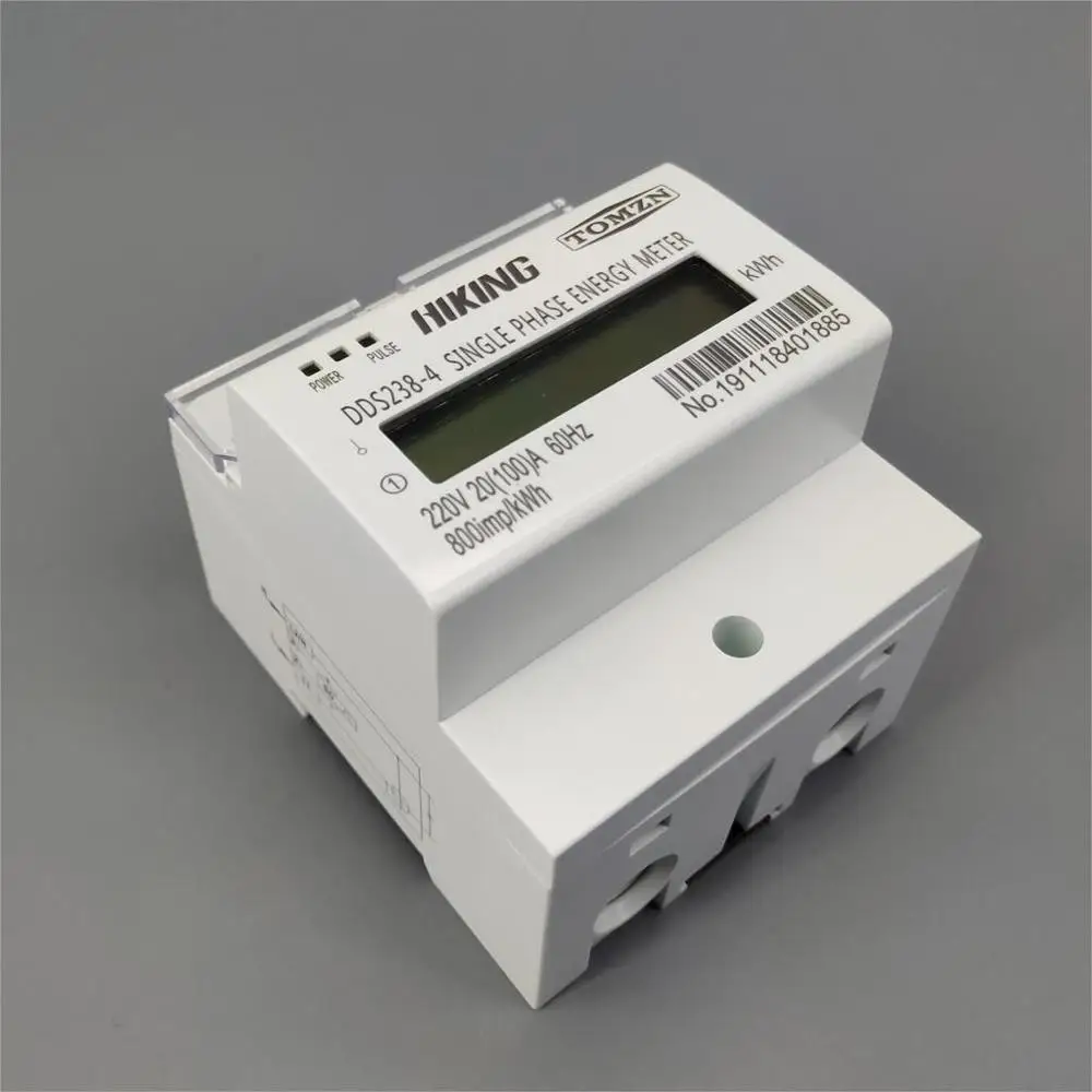 tension compteur de type kWh sur rail DIN courant puissance fr/équence Compteur d/énergie DDS519MR compteur /électrique monophas/é LCD num/érique multifonctionnel 6 en 1 pour KWh