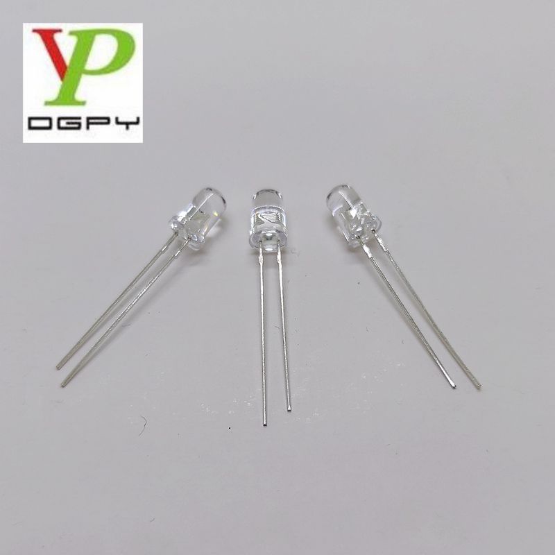 Azul Difusa Diodo LED Ultra Brillante 3mm 3V-3.4V 20mA emisores de luz