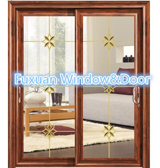 الصين عالية الجودة المعالجة السطحية سبائك الألومنيوم انزلاق الباب