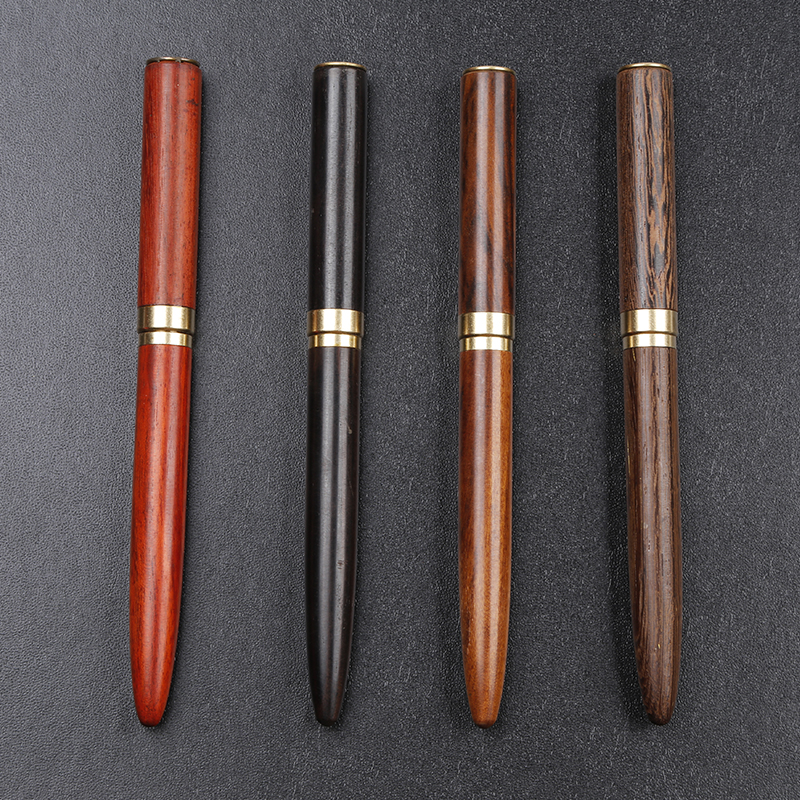 Без MOQ дерево авторучка высокое качество премиум роскошные деревянные перьевая ручка с гравировкой логотип