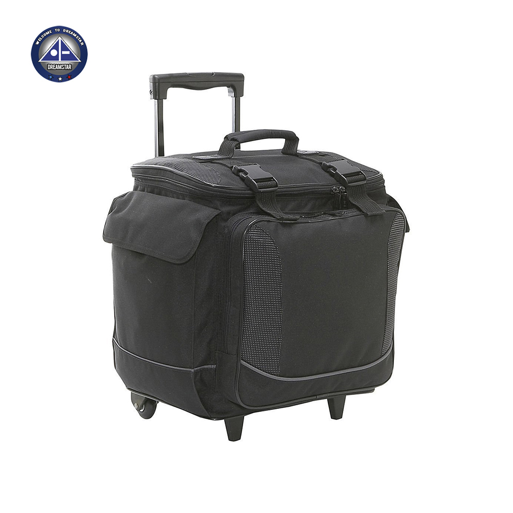 Тележка для сумки бутылки из полиэстера Limo 12 Bottle Rolling Wine Case Горячая Распродажа охладитель с колесом и органайзером