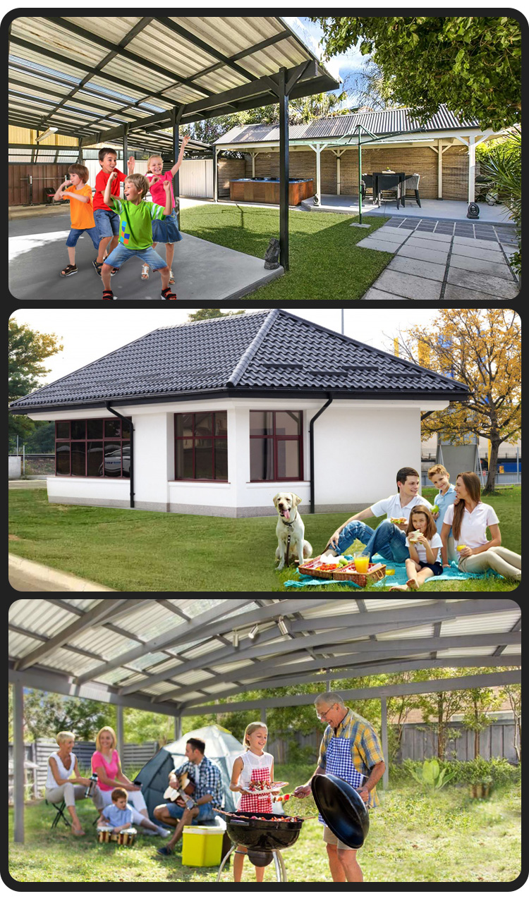 Waterproof plastic pvc roofing sheet corrugated heat insulated asa synthetic resin roof tile roofing shingles