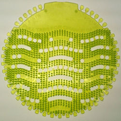 Water saving urinal screen mat bio deodorant