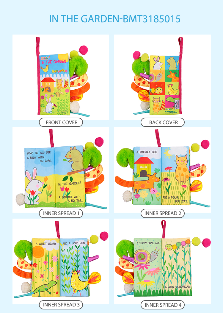 Cloth book stuffed toy plush toy to teach children to learn toy baby books