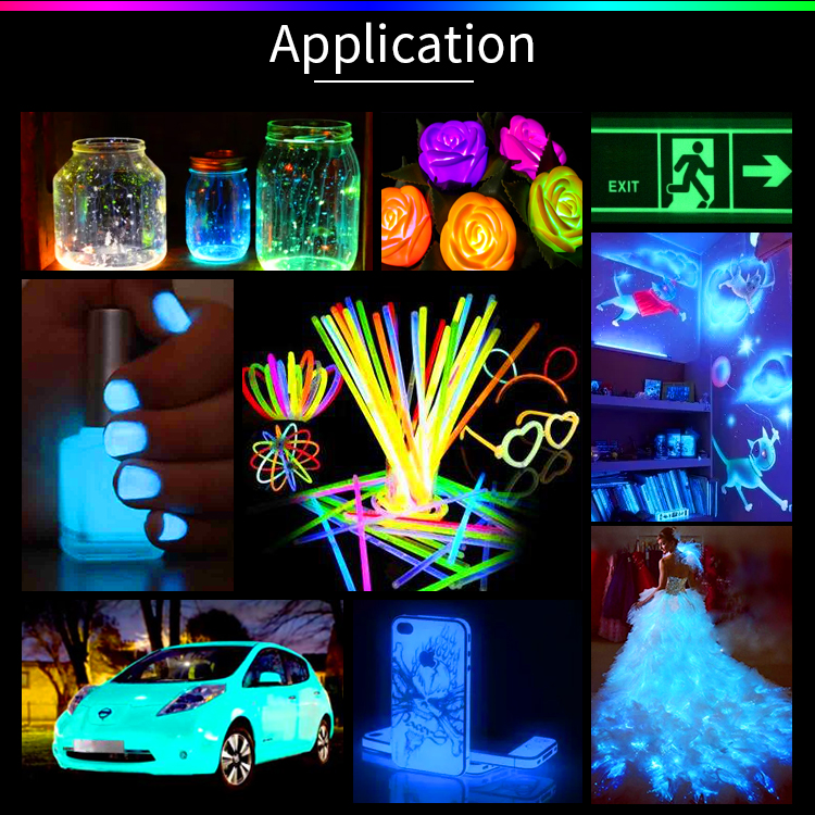 Xu Qi Long-acting glow in dark phosphon Powder Art Paint for Super Bright Silk Printing