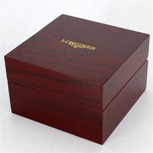 Customized Logo And Size Luxury Wooden Watch Box Wooden Watch Box With Pillow