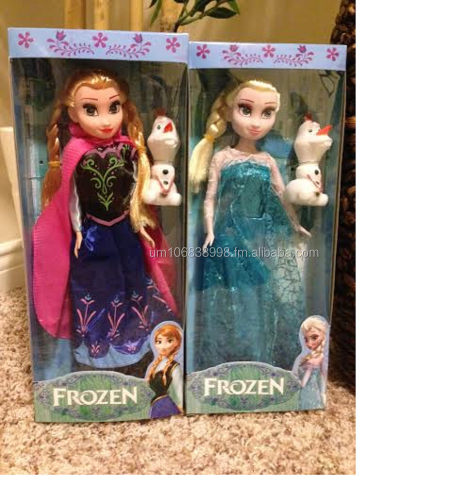 Frozen Themed Anna Elsa and Rapunzel Cover 18.2cm x 13cm 8pp Coloring Paper with 5 colour pencils Set Blue