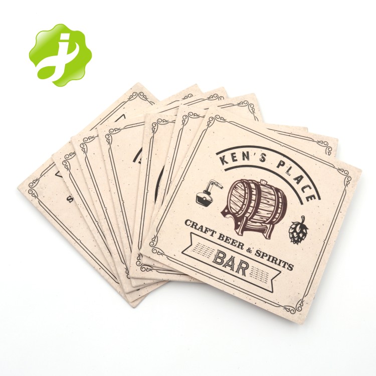 KEN/'S BAR NAME SET OF 6 CORK BACKED COASTERS