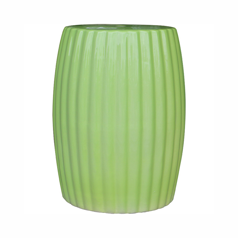 Jingdezhen ceramic drum stool flower stand with different color for hotel and home decoration wholesale retail
