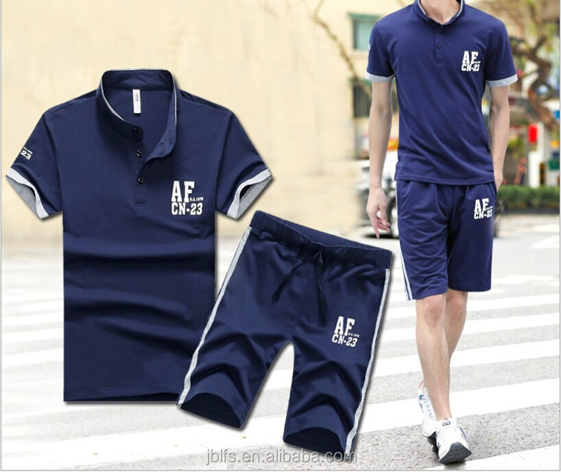 1Set Mens/' Summer Short Sleeve T-Shirt/& Short Pant Casual Fitness Sports Suit DS