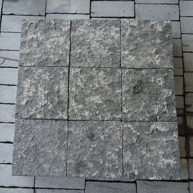 Оптовая продажа дешевые черный серый открытый натуральный тротуарный камень для подъездной дорожки