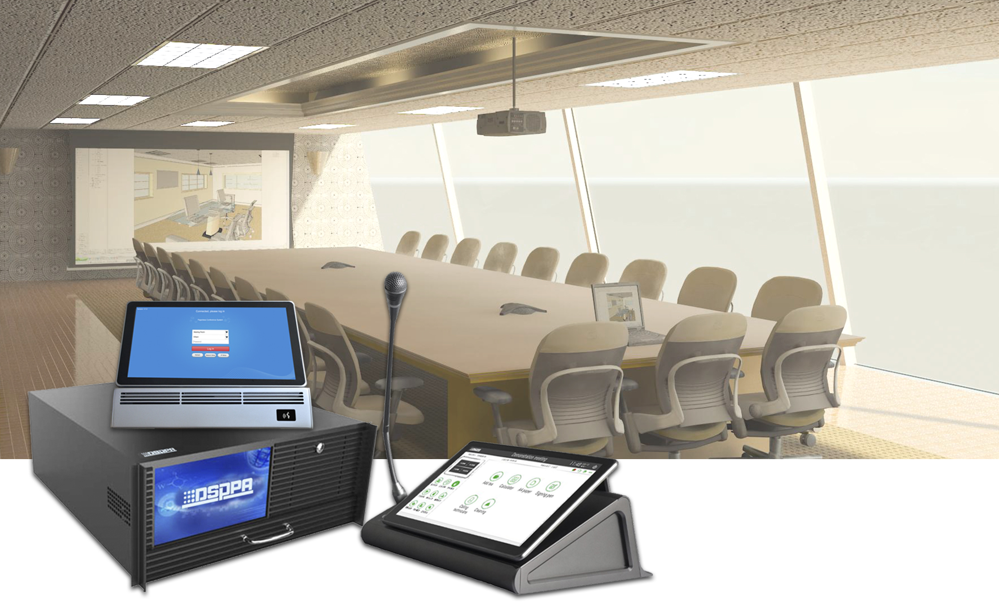 DSPPA D9001II main Server host for paperless conference system meeting room solution