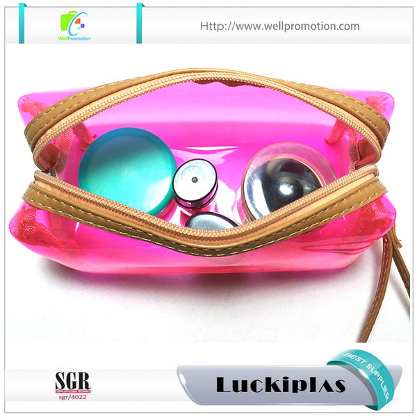 사용자 정의 여행 투명 PVC 화장품 메이크업 가방