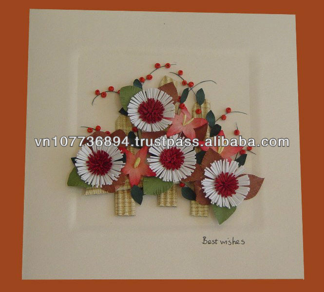 flower Quilling card handmade vietnam