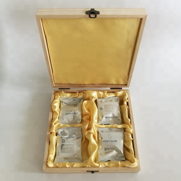 Деревянная подкладка для хранения тканевая упаковочная коробка с 4-6 отсеками