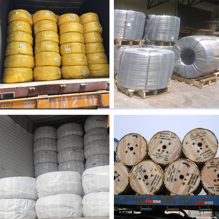 High Voltage ACSR Bare Aluminum Conductor Overhead Cable