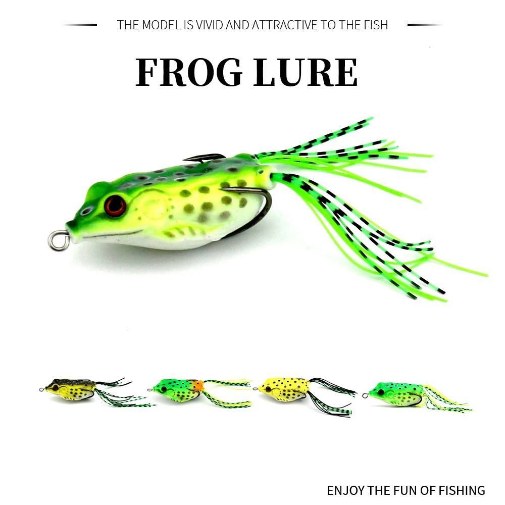 Frog Lure Silicone Double Hélice Grenouille Appât Souple