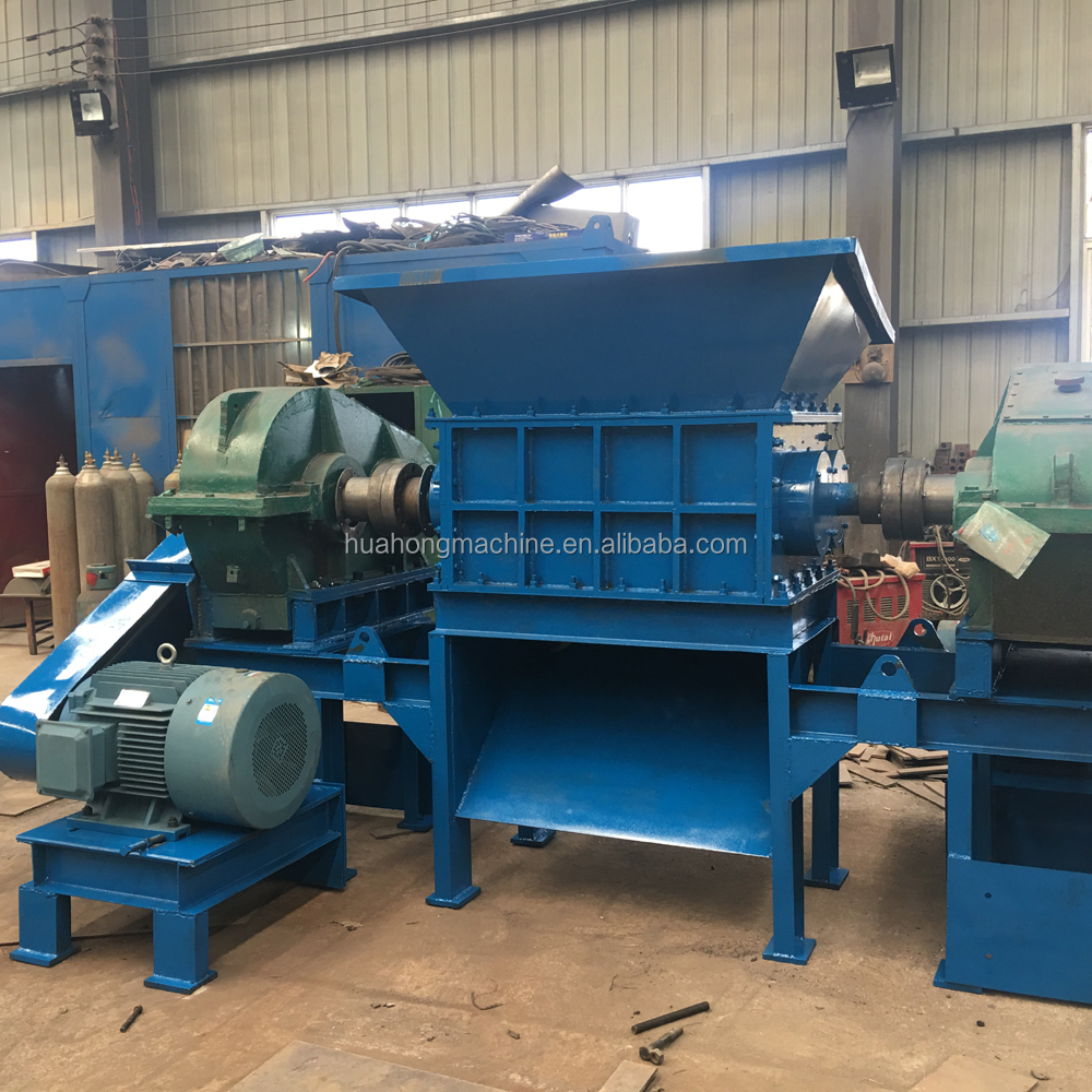 Мобильный двухвальный измельчитель шин, измельчитель шин