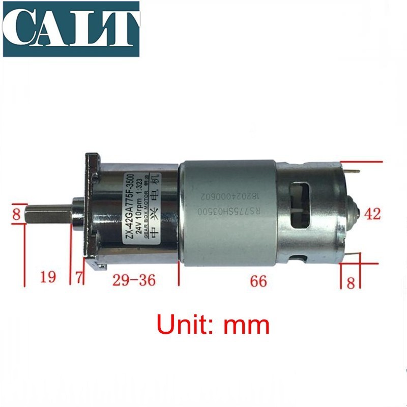 12V DC High Torque Gear Motor - 60 RPM, 25mm Shaft, Powerful Reduction Motor For DIY Projects