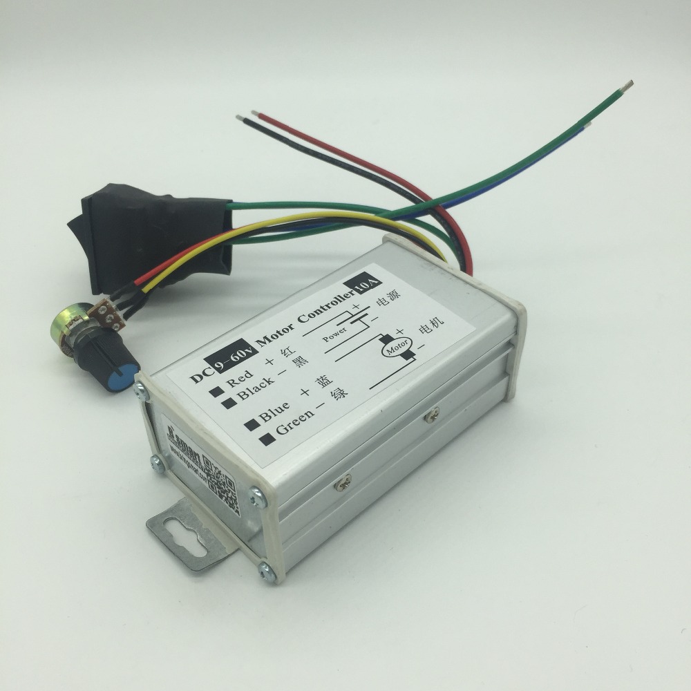 9-60 V 12 V 24 V 36 V 48 V 10 A PWM DC moteur régulateur de vitesse CW CCW réversible Switch