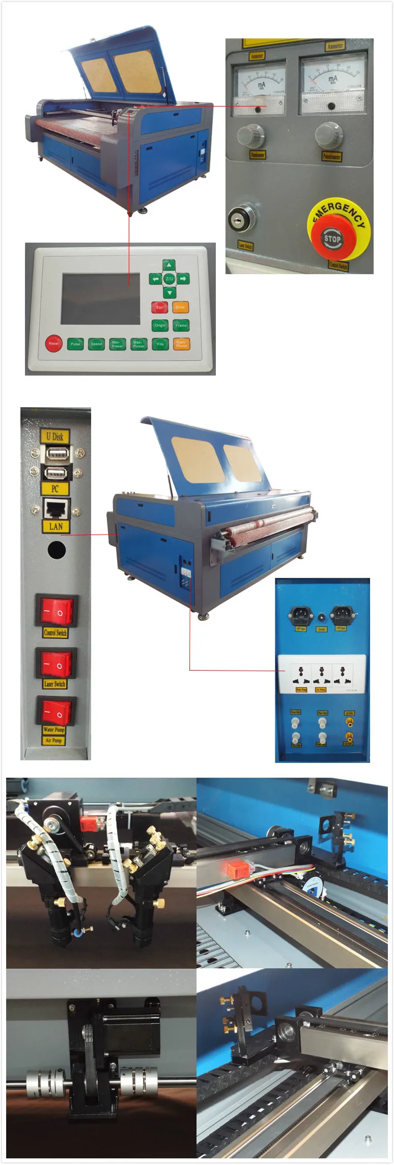 high yield shenhui automatic laser cutting machine 1610