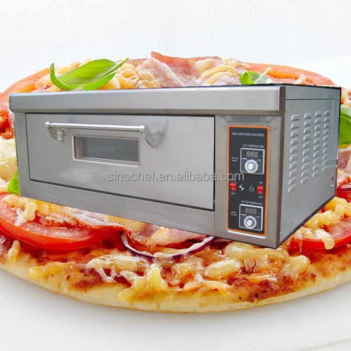 Одна колода двумя поддонами электрическая духовка для выпекания, украшенных камнями; Для пиццы торт