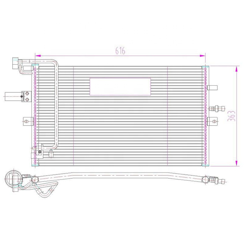 air conditioning Nissens 940320 Condenser