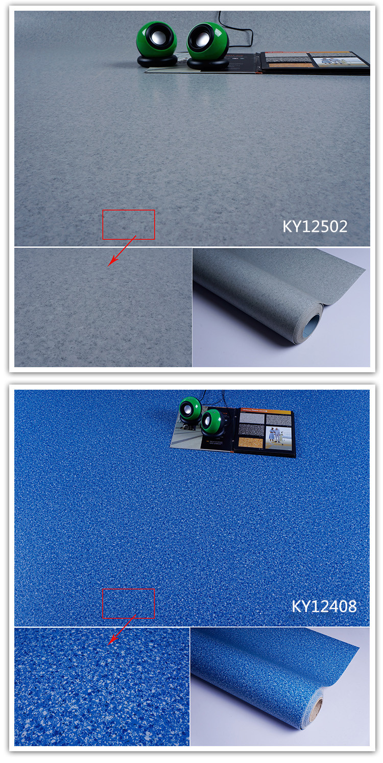 2mm to 3mm PVC colorful commercial vinyl pvc flooring roll linoleum flooring rolls stone marble pvc roll