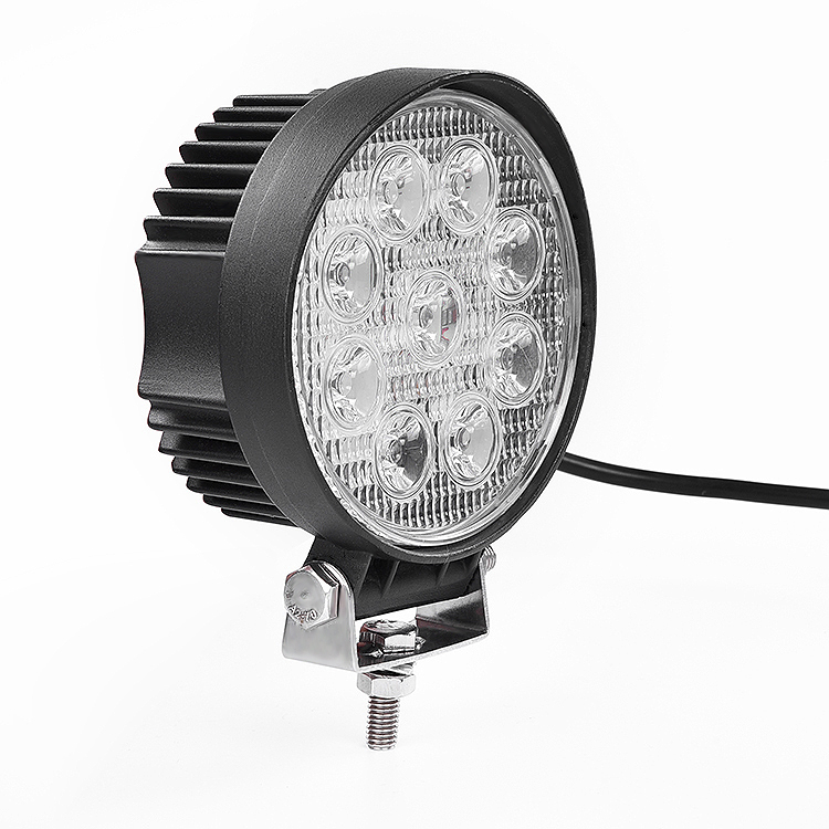 27w led 工作灯圆形 9 led 工作灯 27w 汽车用交期:foam carton包装