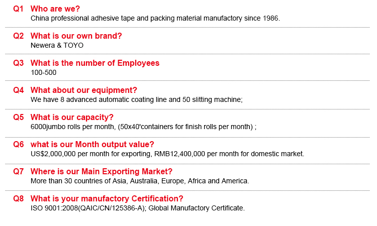 Factory Statio<i></i>nery Tape Single Sided Statio<i></i>nery Tape Clear bopp Crystal Statio<i></i>nery Tape