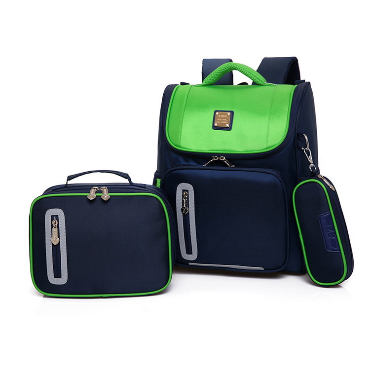 Mochila escolar personalizada durável com caixa de lápis, mochila escolar infantil para crianças