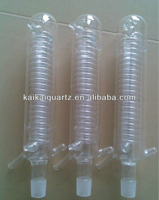 Высококачественная кварцевая стеклянная конденсаторная труба для химической промышленности