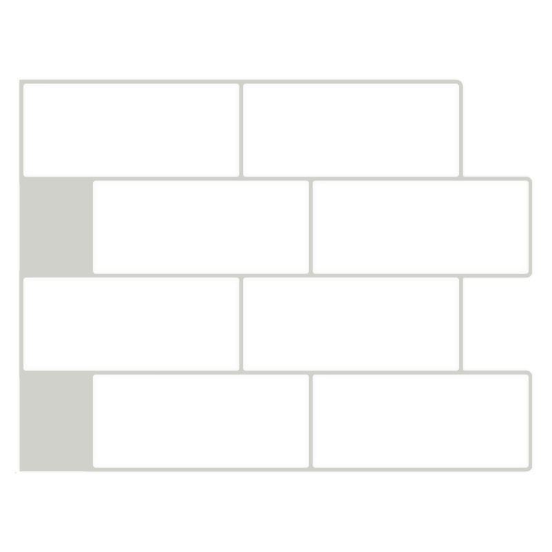 Fish bones design Vinyl 3D Peel and Stick Wall Tile Backsplash