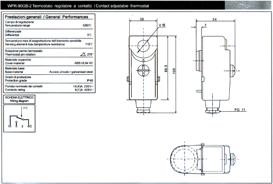 8x100mm Pocket Cylinder Pipe Thermostats Boiler Temperature Controller 1