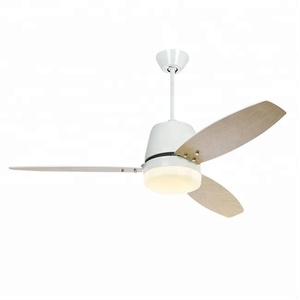 wood blades 52 inch dc motor AC ceiling fan with light and remote