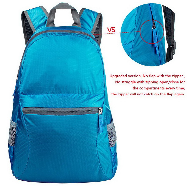 Mochila escolar plegable impermeable mochila ultraligera plegable