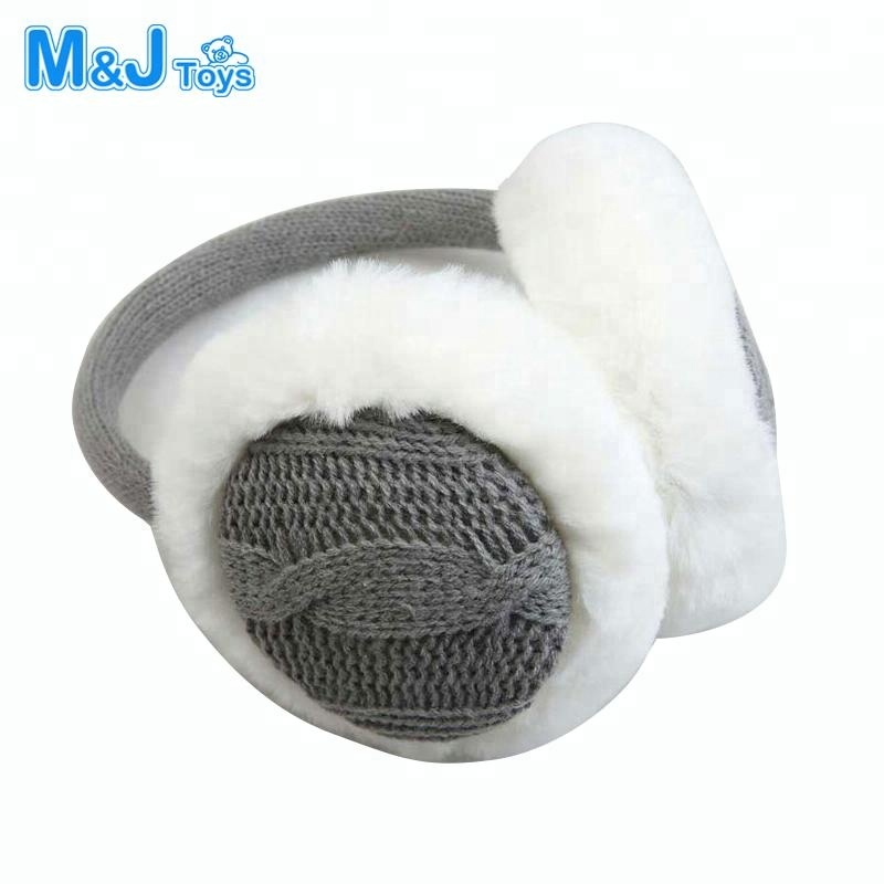 Меховые наушники Регулируемая длина плюшевая гарнитура наушники зимние наушники