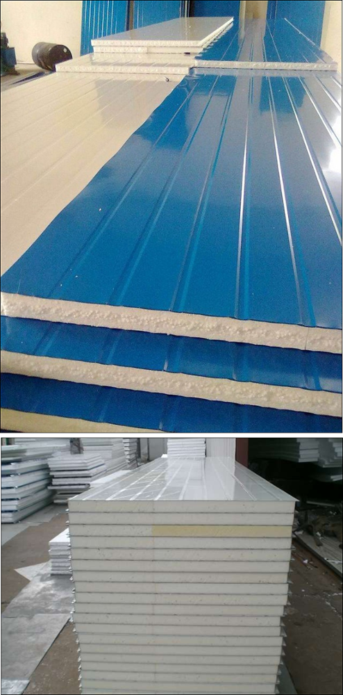 EPS Sandwich Panel Roof Roll Forming Machine For Rock Wool