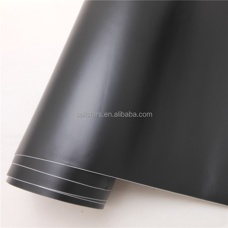Высокое качество матовый черный винил обернуть пузырь Бесплатная для оклеивание 1,52 м * 30 м