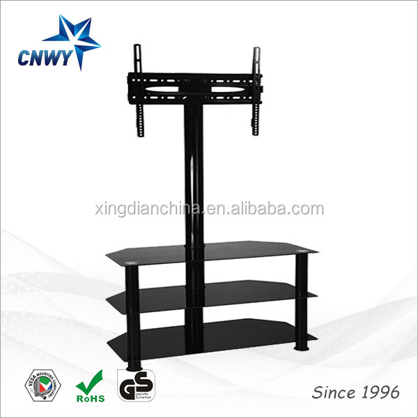 Современная ТВ-подставка из закаленного стекла с 3 полками для плазменных телевизоров Samsung/ LG A901B
