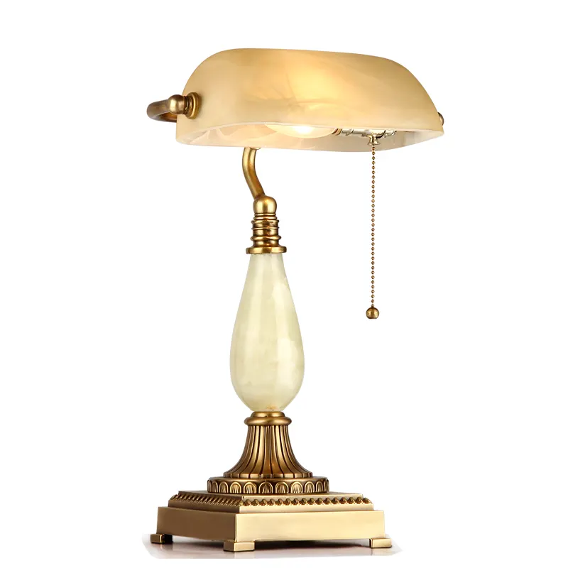 Traditional Style Cfl Banker S Desk Glass Lamp Shade Replacement