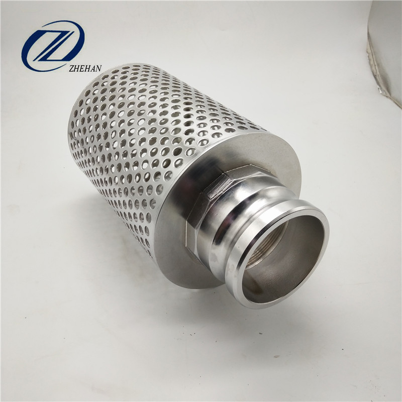 PT Coupling Carbon Steel Round Hole Pump Suction Strainer 2-1//2