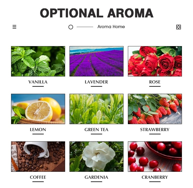 Aroma Home Red Candy Glass Candle سفارشی معطر با درب چوبی 11